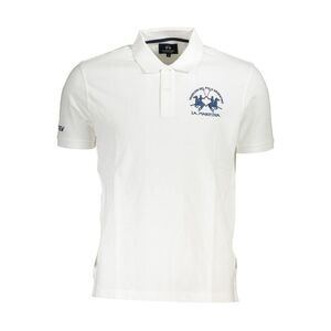 La Martina White Cotton Men Polo Men's Shirt